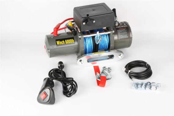 Лебедка электрическая Electric Winch (стальной трос) 2722 кг